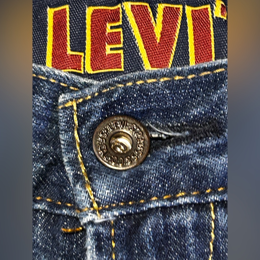 Levi’s 514 Slim Straight Jeans Men’s W 28” 32” Inseam Medium Wash Blue Denim Y2K - Picture 7 of 13